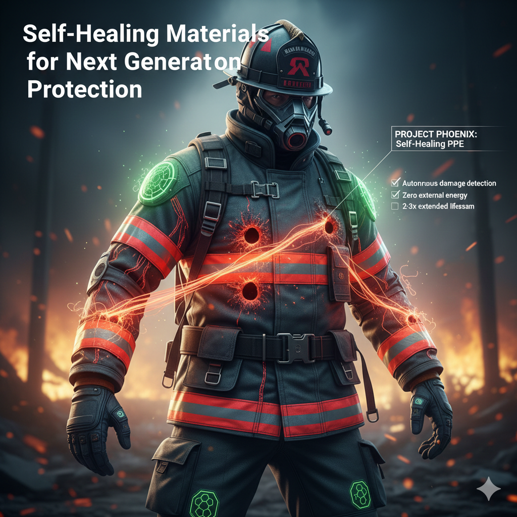 Project PHOENIX: Self-Healing Materials for Firefighter Protection